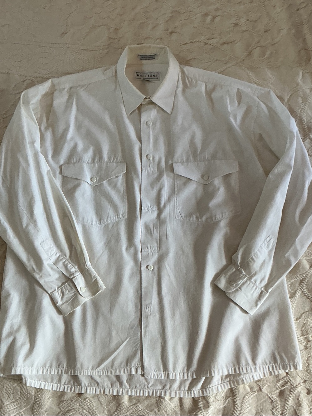 Bretton's White Button-Down Shirt